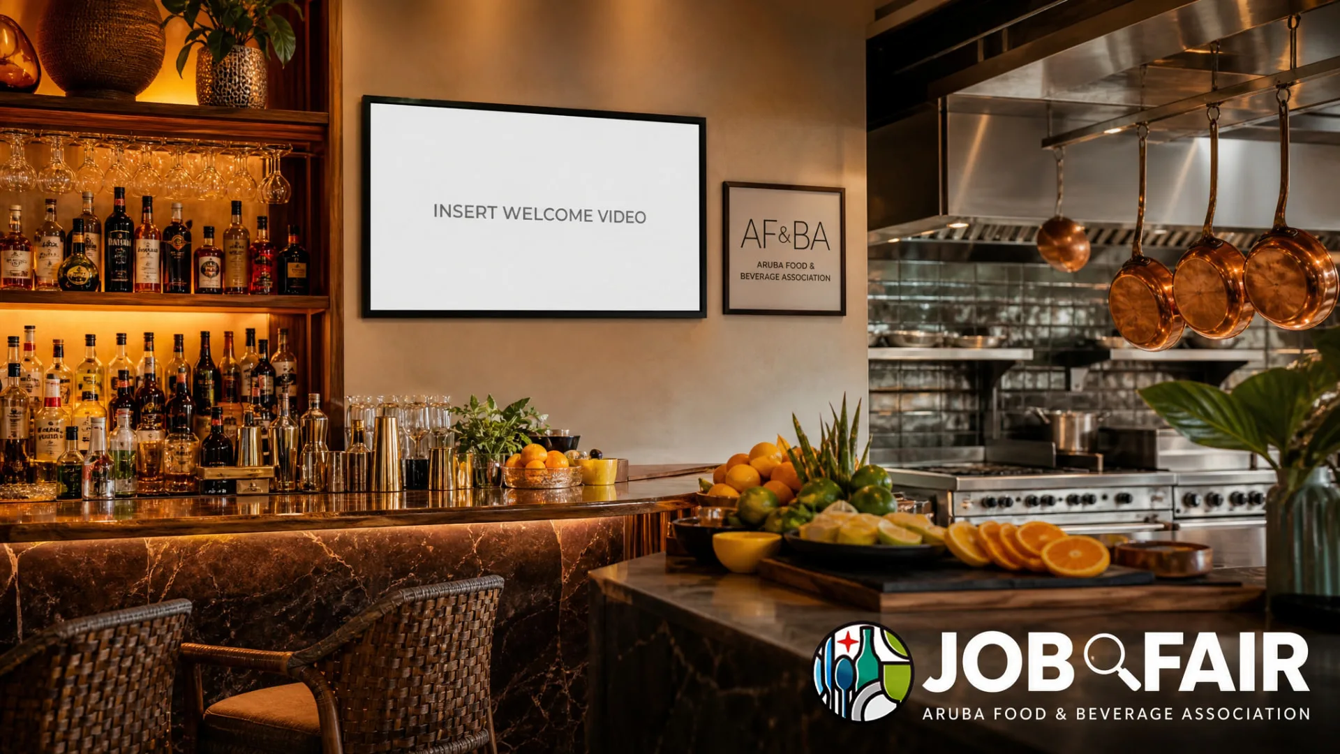 Enter the AF&BA Job Fair pavilion — Pavilion